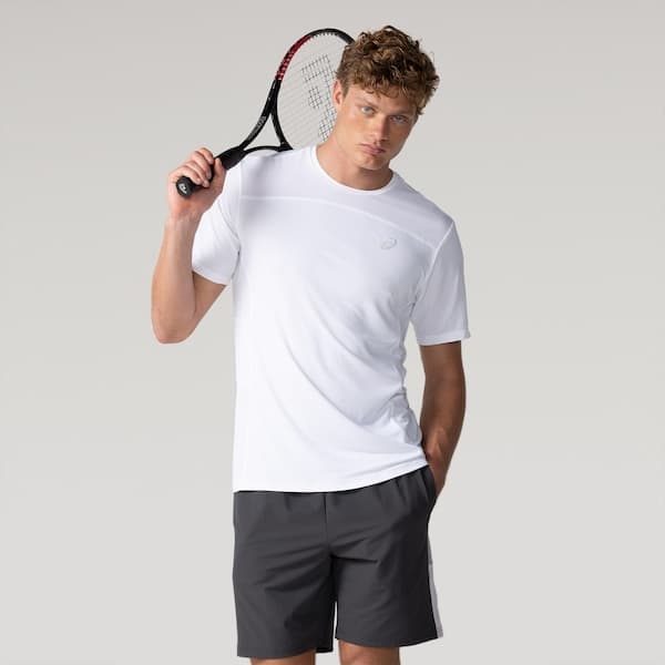 Camiseta ASICS Manga Curta Racket Recortada- Masculina