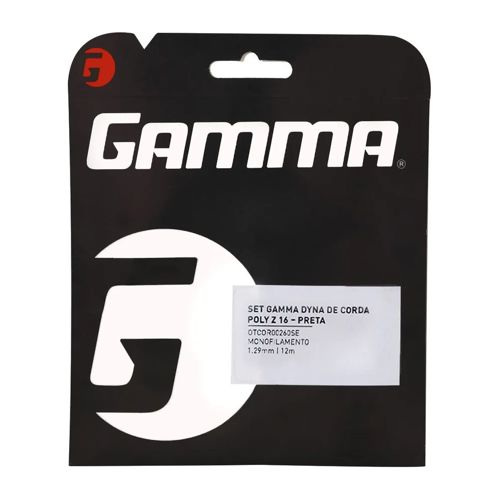 Corda de Tênis Gamma Dyna Poly Z 1.29mm