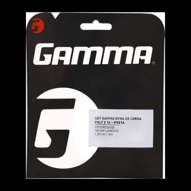 Corda de Tênis Gamma Dyna Poly Z 1.29mm