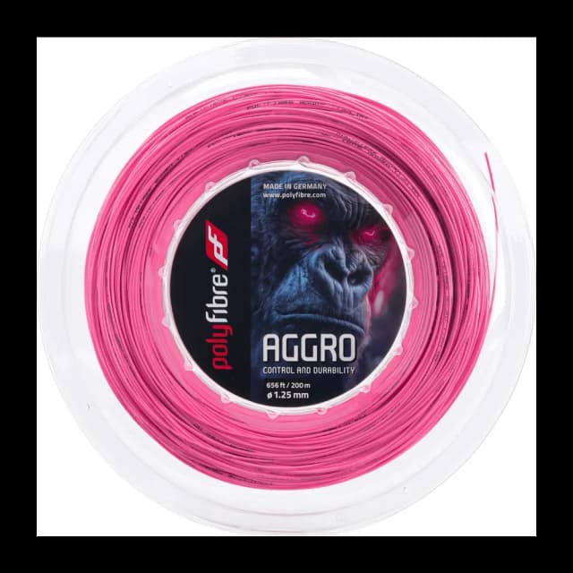 Corda de Tênis Polyfibre Aggro Pink 1.25mm
