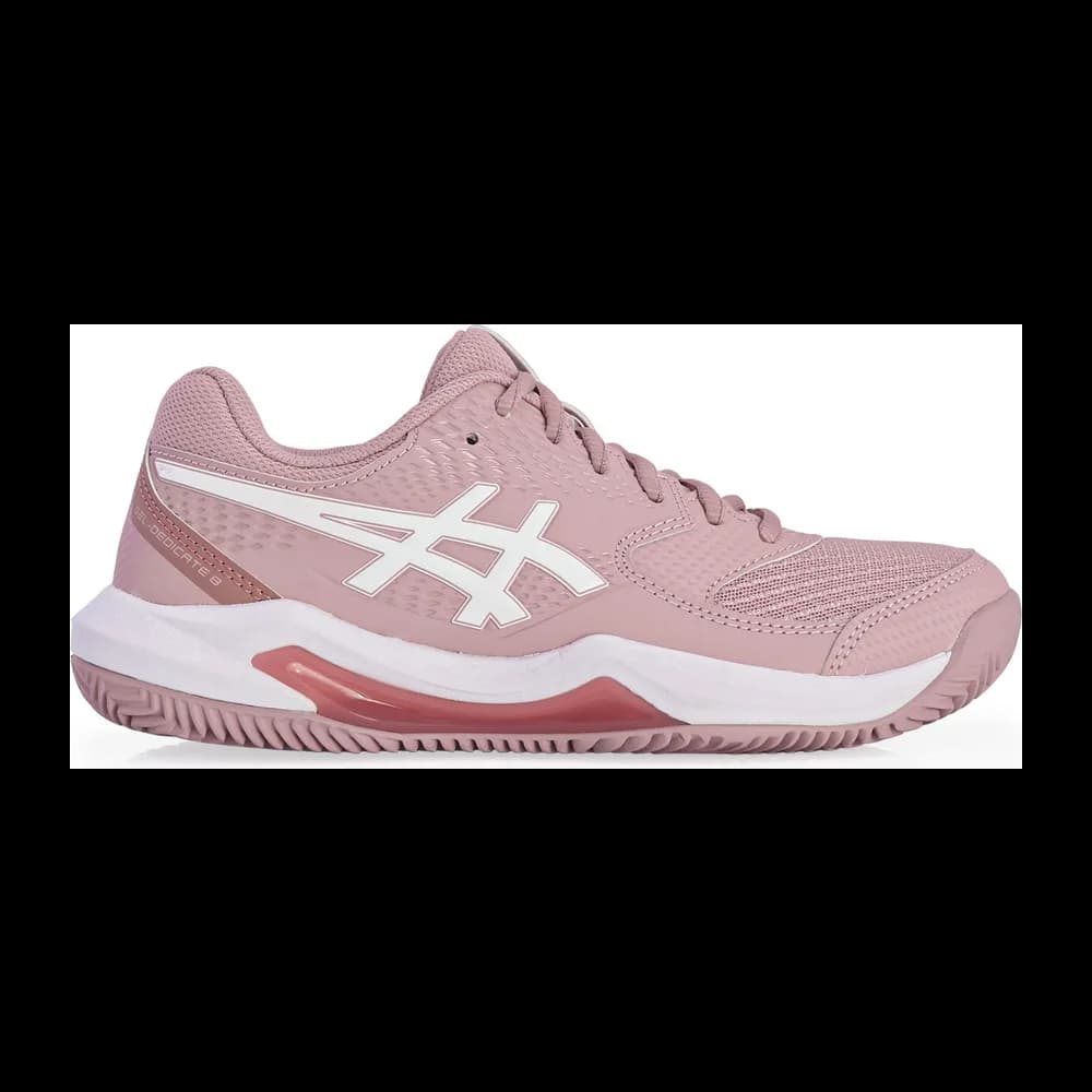 Asics Gel Dedicate 8 - Clay - Saibro Feminino — Rosa e Branco
