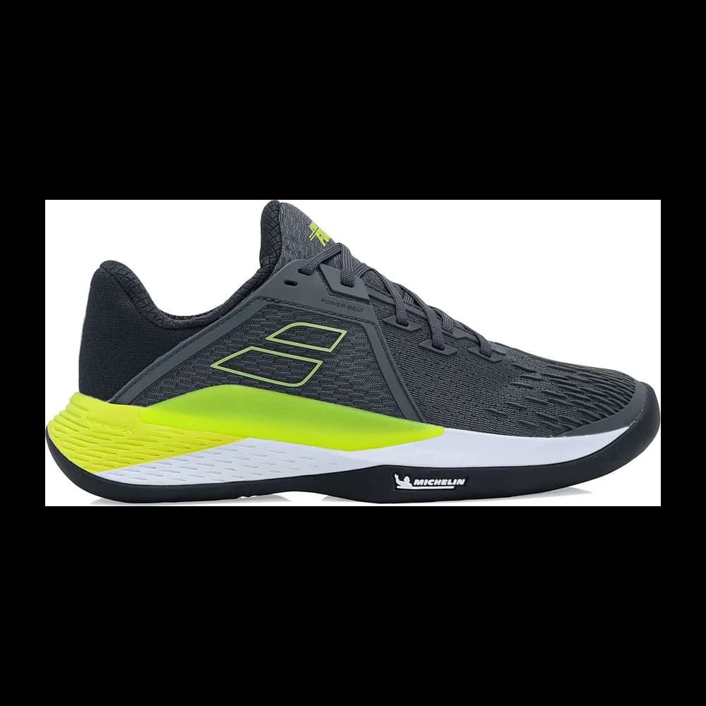 Babolat Propulse Fury - Clay - Saibro Masculino — Cinza Preto e Amarelo
