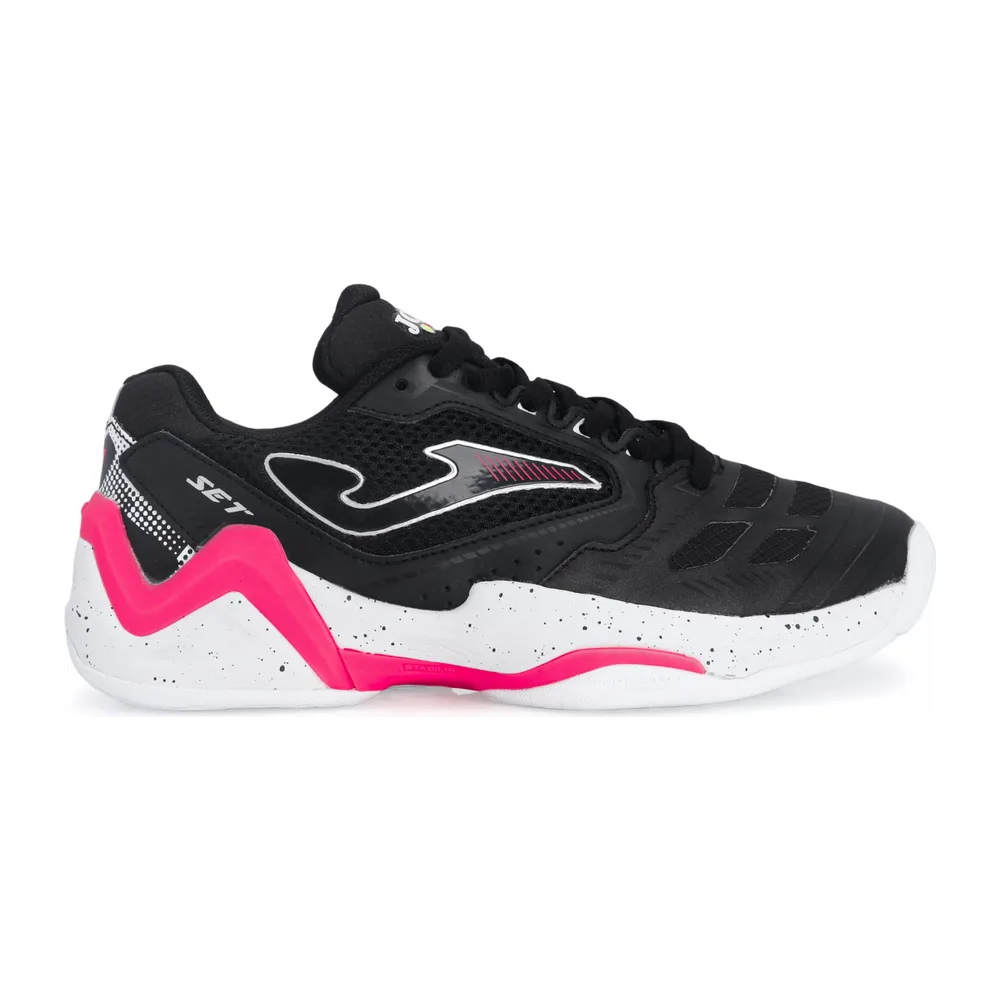 Joma Set Lady All Court Feminino — Preto Branco e Rosa