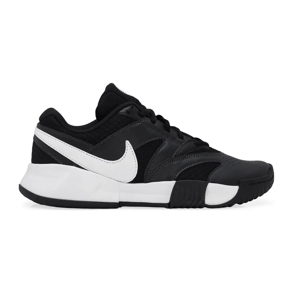 Nike Court Lite 4 Clay - Saibro Feminino — Preto e Branco