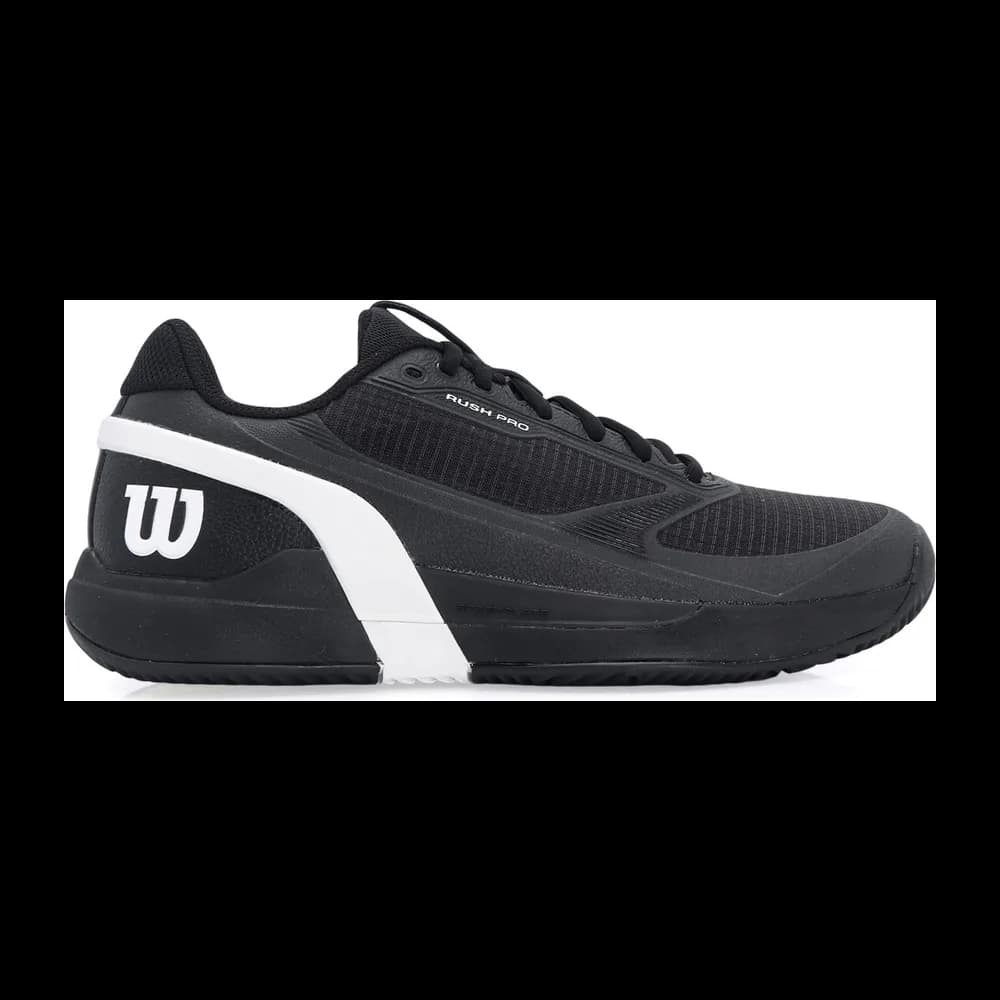 Wilson Rush Pro 5 - Clay - Saibro Masculino — Preto e Branco