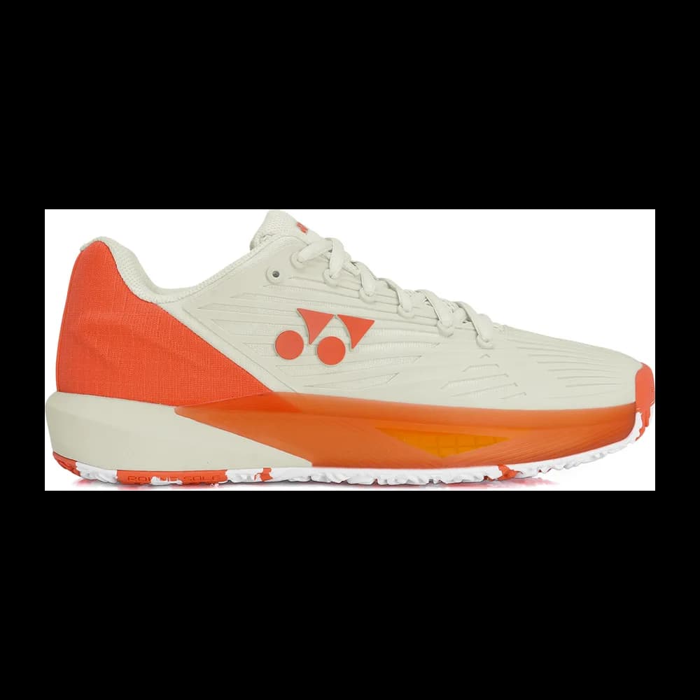 Yonex Power Cushion Eclipsion 5 - Clay Saibro - Off White Masculino — e Laranja